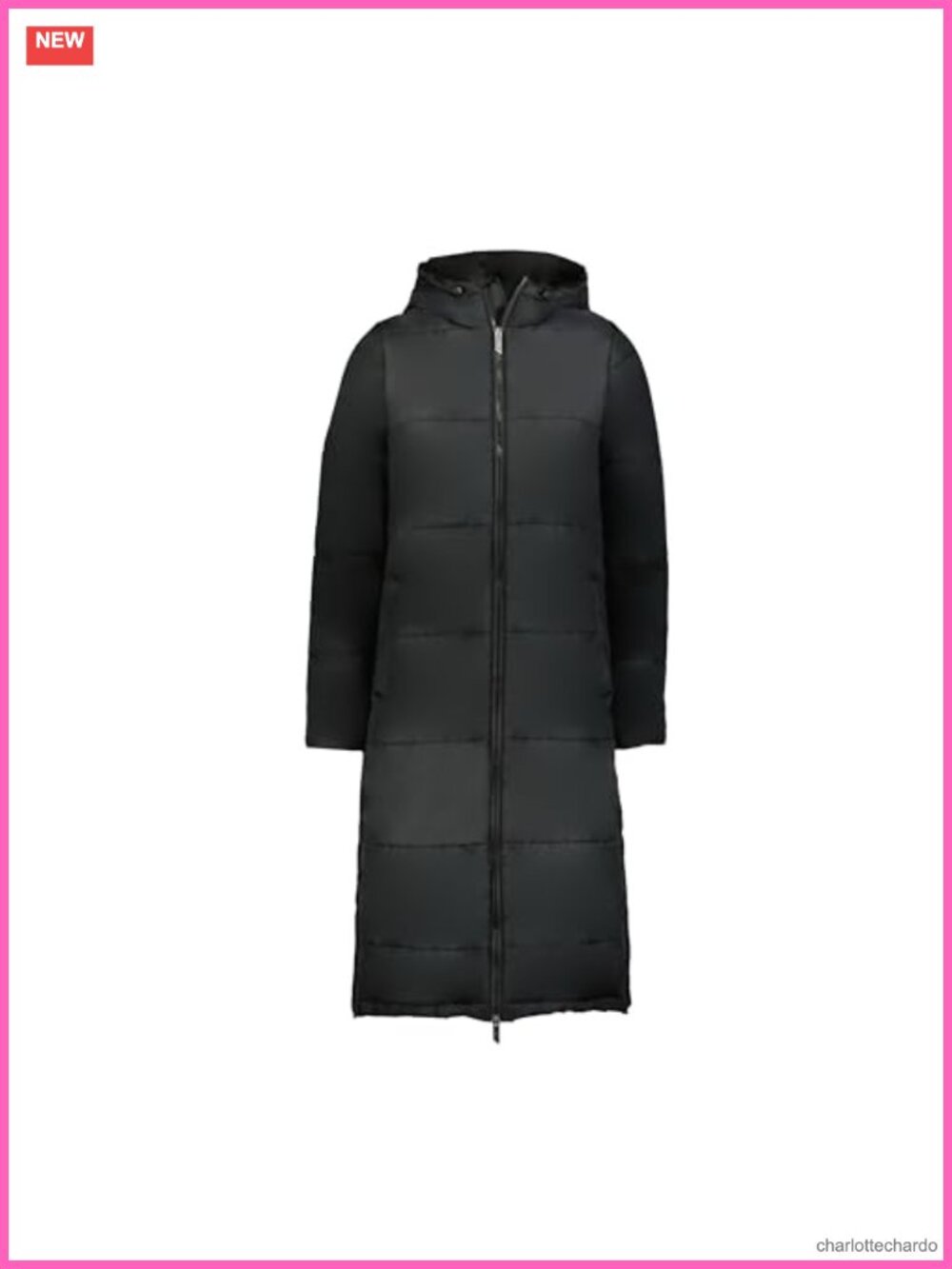 Womens Long Quilted Puffer Jacket Knee Length Hooded Warm Winter Coat